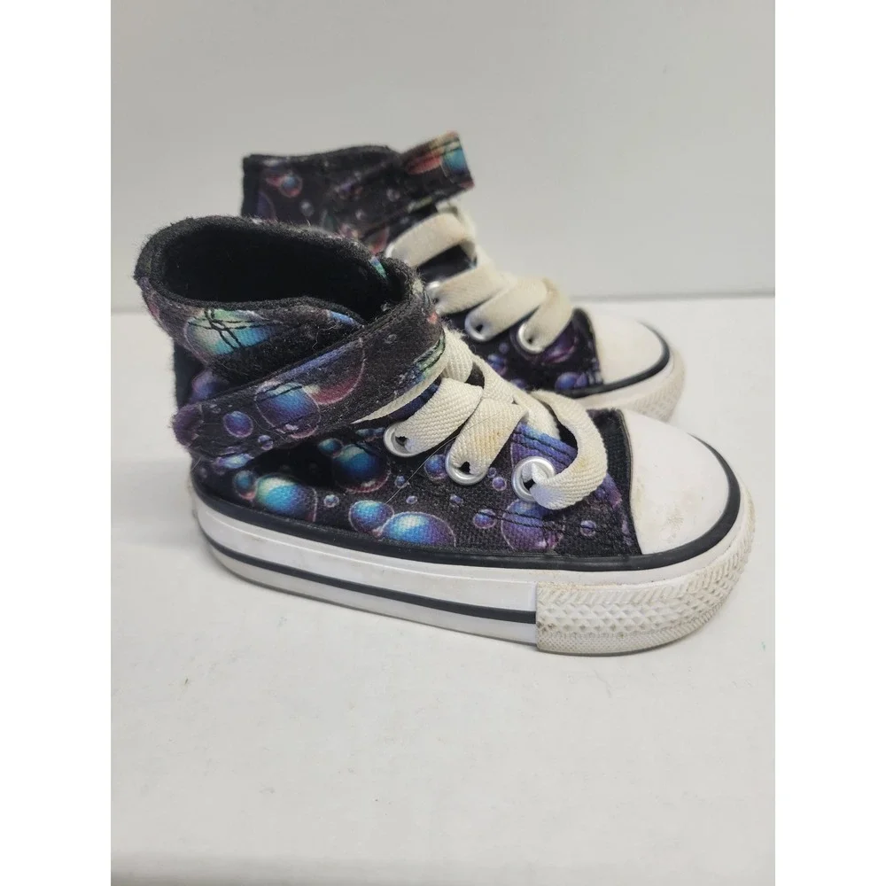 Converse Chuck Taylor All Star Infant Size 2 Bubble Print High‎ Top Sneakers